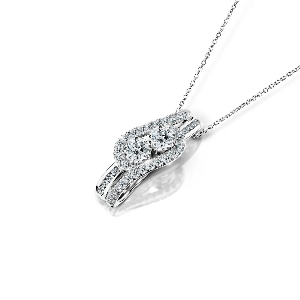 จี้เพชร Double Twist Pendants