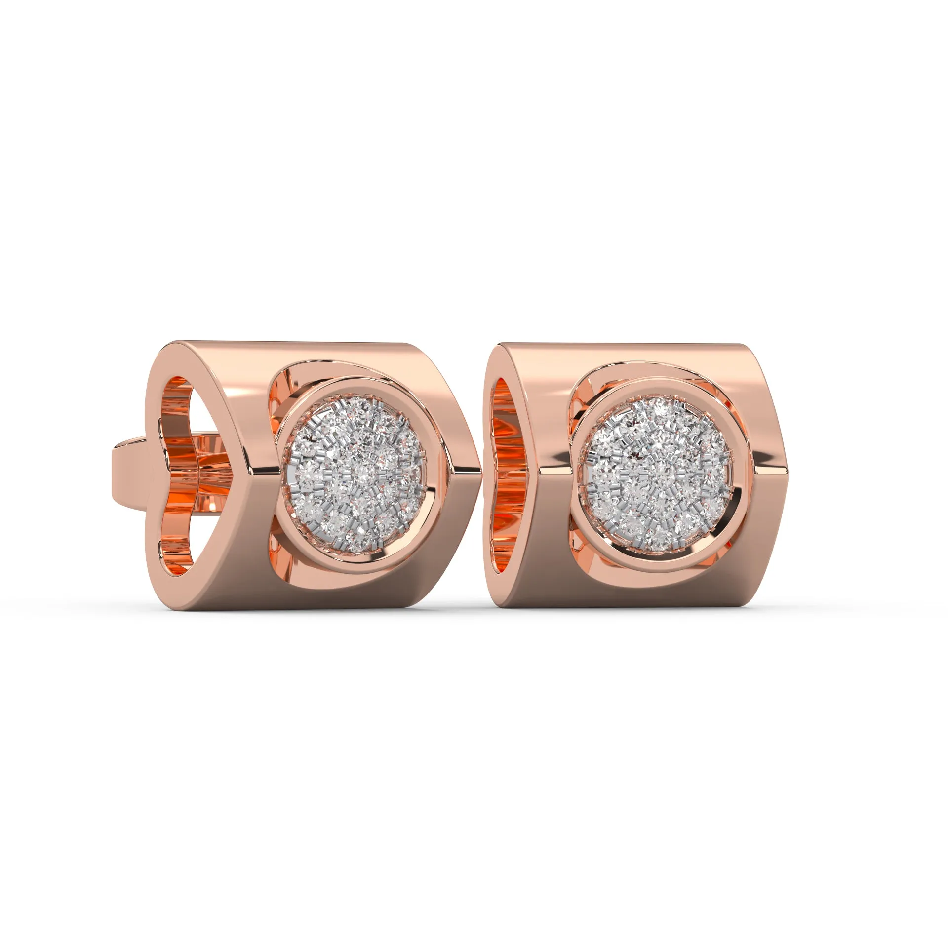 0.18 Cttw Natural Diamond Cluster Stud Earrings for Her | 925 Sterling Silver