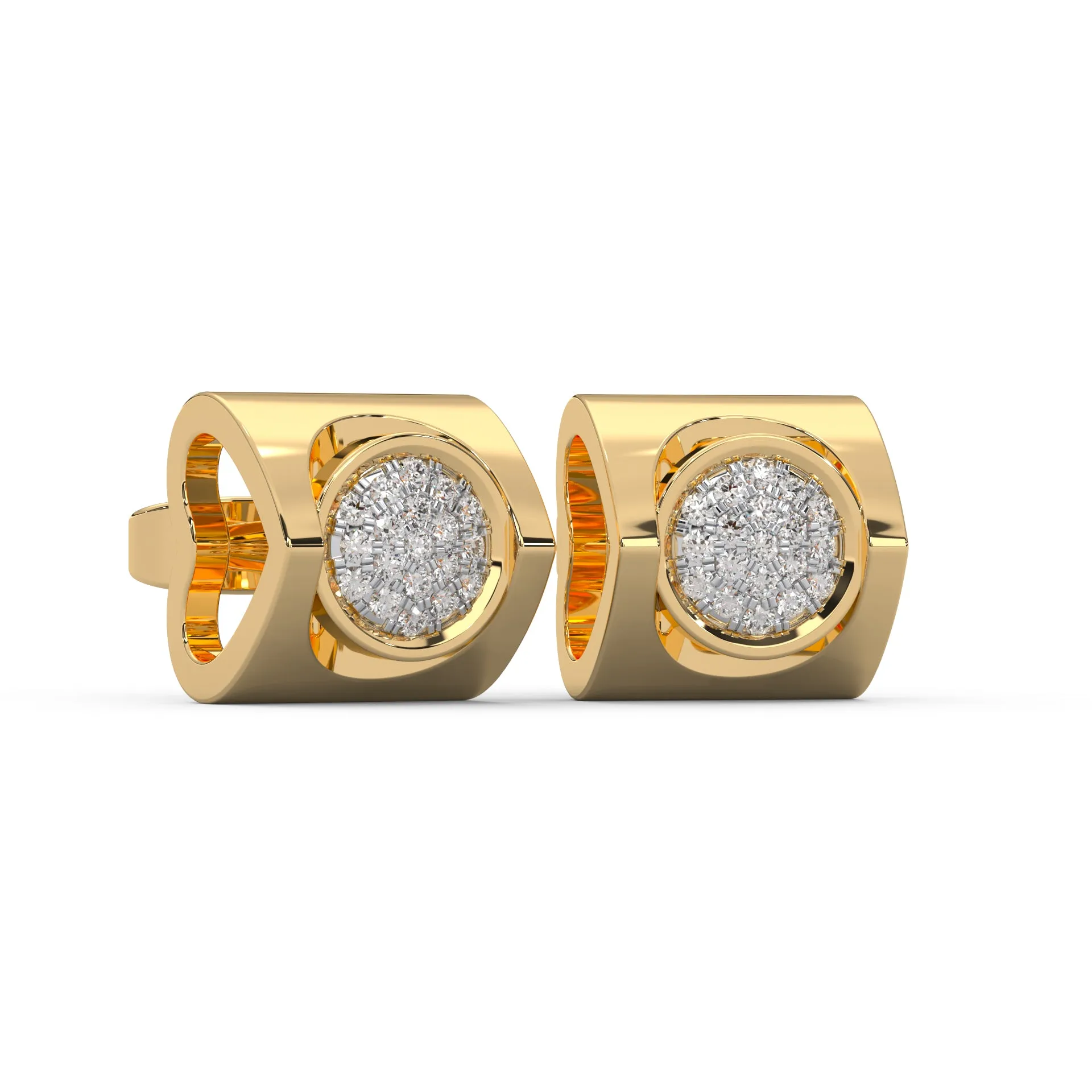 0.18 Cttw Natural Diamond Cluster Stud Earrings for Her | 925 Sterling Silver