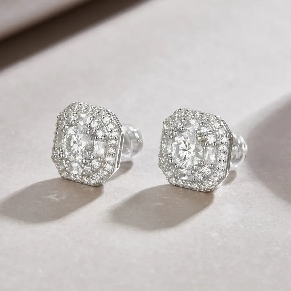 0.5 Ct Round Cut Diamond Stud Earrings