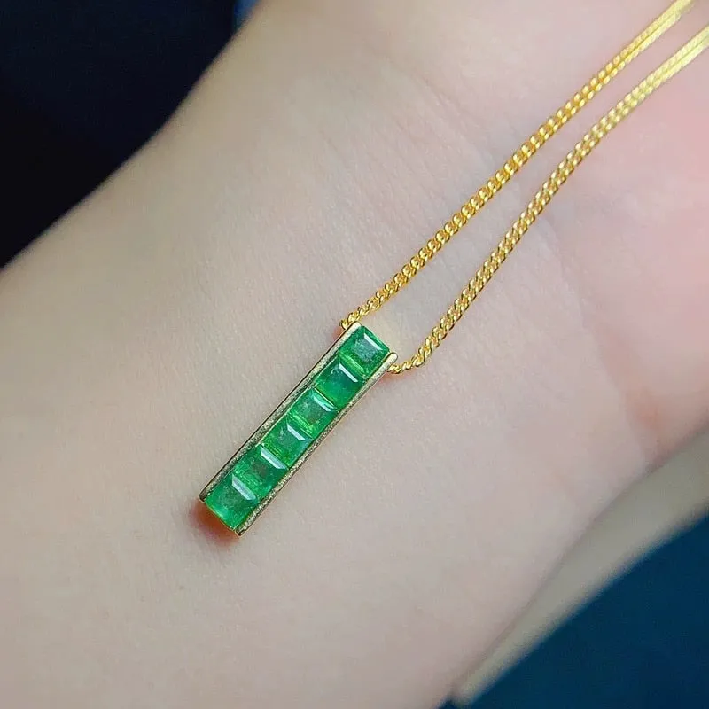0.6ct Emerald Pendant
