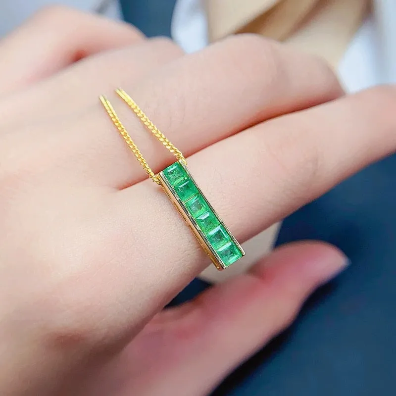 0.6ct Emerald Pendant
