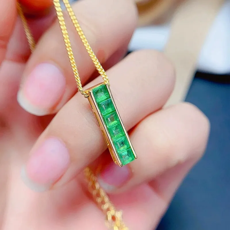 0.6ct Emerald Pendant