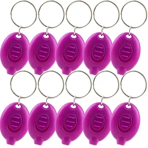 10 Pack Led Flashlight Keychain Bulk Portable Ultra Bright Mini Flashlight Keychain Small Flashlight Key Ring for Outdoor Camping Hiking Activity and Emergency Lighting