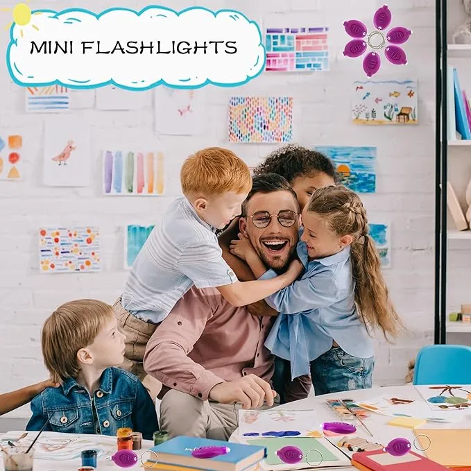 10 Pack Led Flashlight Keychain Bulk Portable Ultra Bright Mini Flashlight Keychain Small Flashlight Key Ring for Outdoor Camping Hiking Activity and Emergency Lighting