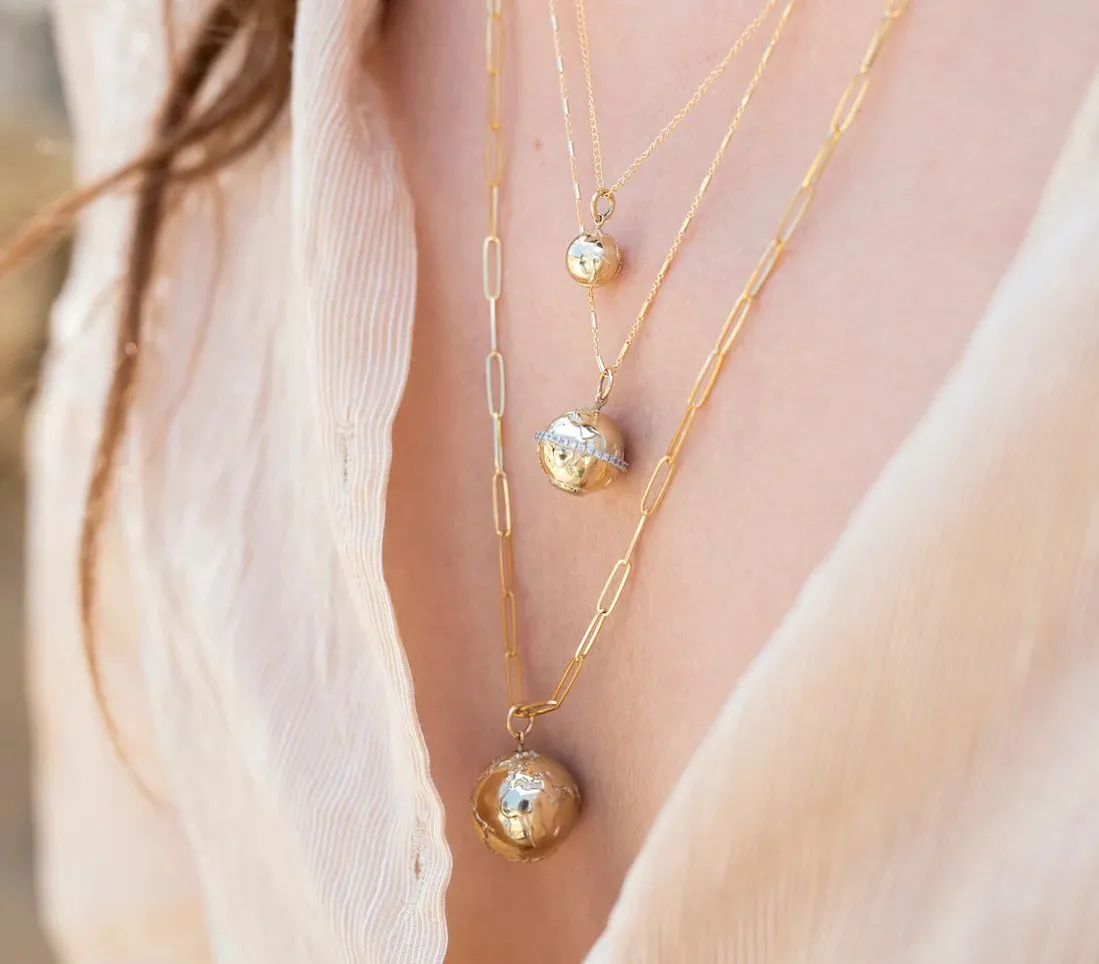 10K Gold Medium Atlas Pendant