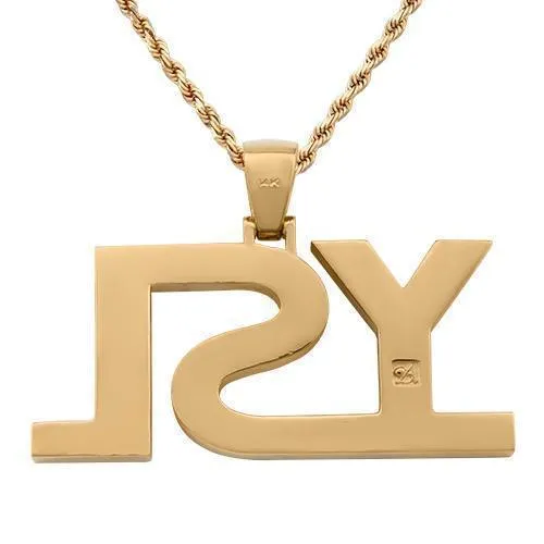 10k Rose Gold Diamond "YSL" Pendent 6 Ctw