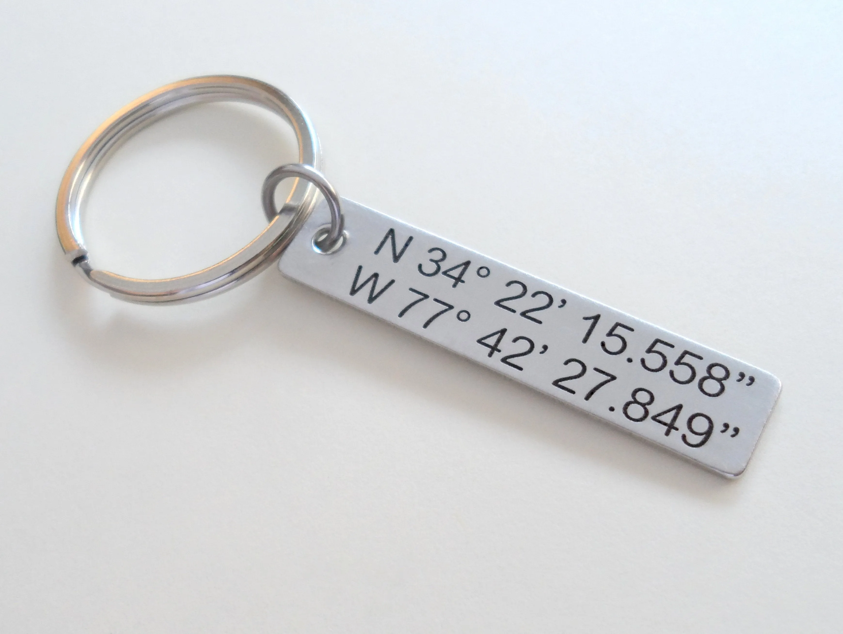 11 Year Anniversary Gift • Stainless Steel Tag Keychain Engraved w/ "4,015 Days" w/ Heart Charm by Jewelry Everyday