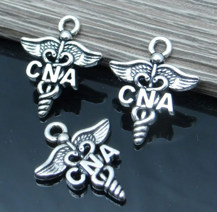 12 pc CNA charm, nursing, CNA, Charms, wholesale charm, alloy charm