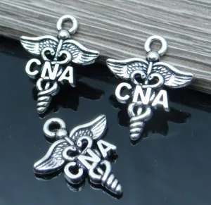 12 pc CNA charm, nursing, CNA, Charms, wholesale charm, alloy charm