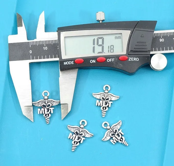 12 pc MLT charm, Medical Lab Technician, MLT therapy Charms, wholesale charm, alloy charm Box 3A