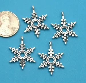 12 pc Snowflake, snowflake charm. Alloy charm ,very high quality.Perfect for jewery making and other DIY projects