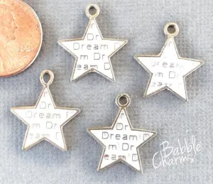 12 pc Star, star charm, star charms, enamel charm. Alloy charm ,very high quality.Perfect for jewery making and other DIY projects