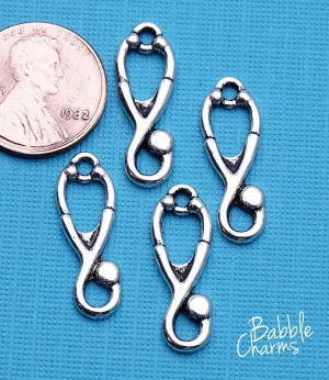 12 pc Stethoscope charm, stethoscpe, medical equiptment, Charms, wholesale charm, alloy charm Box 3B