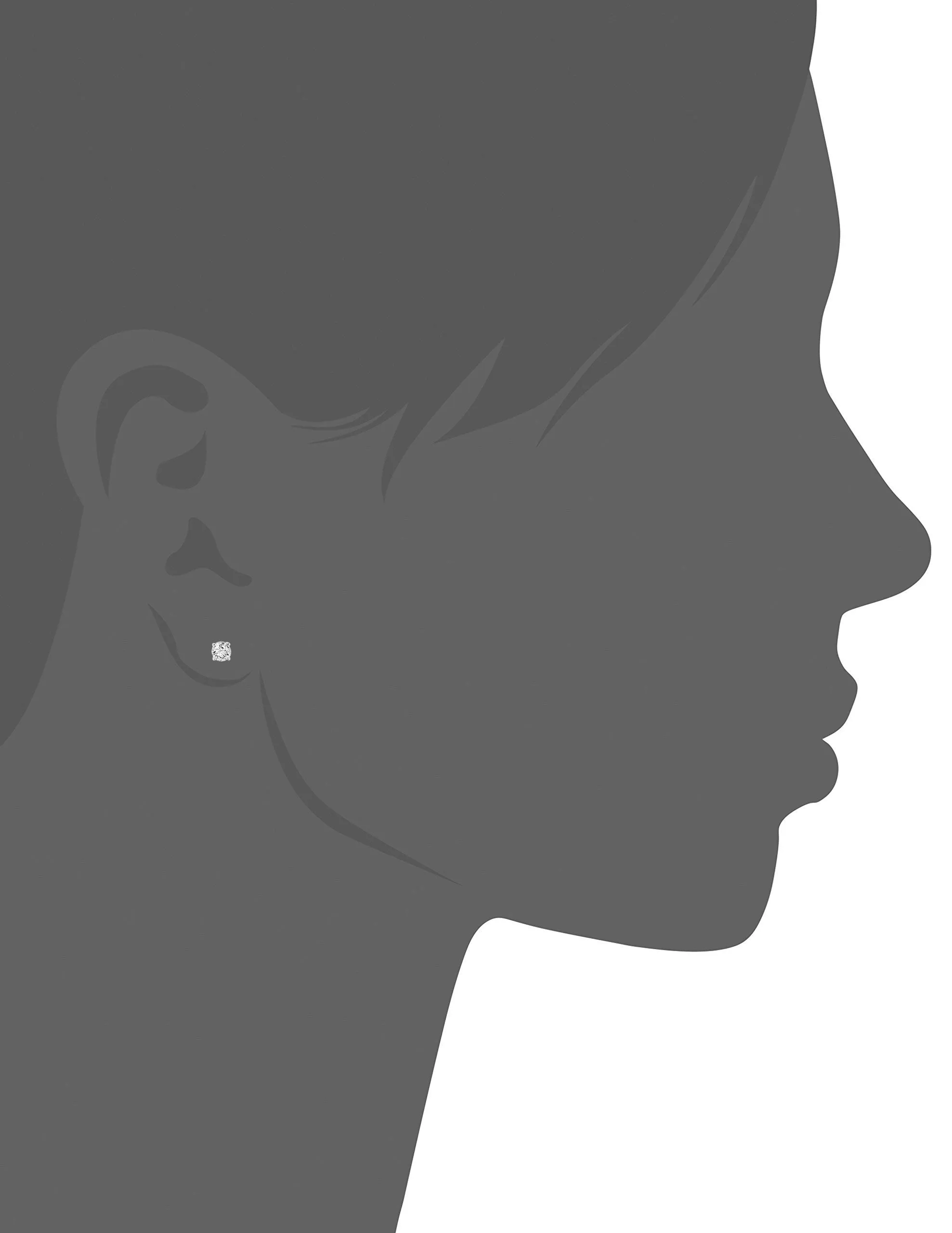 1/2 to 2 cttw Diamond Stud Earrings in 14k Gold