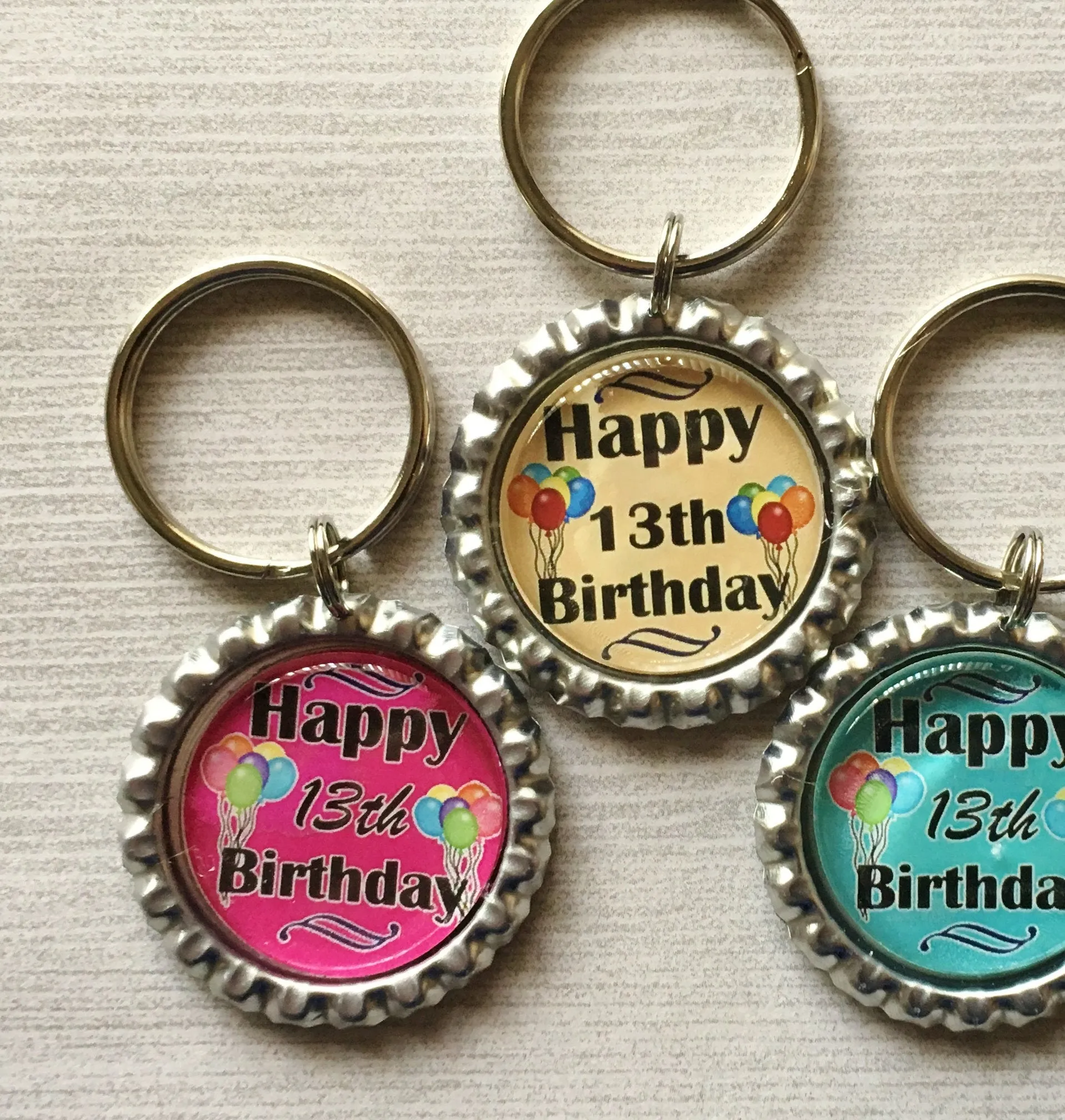 13th Birthday Keychains