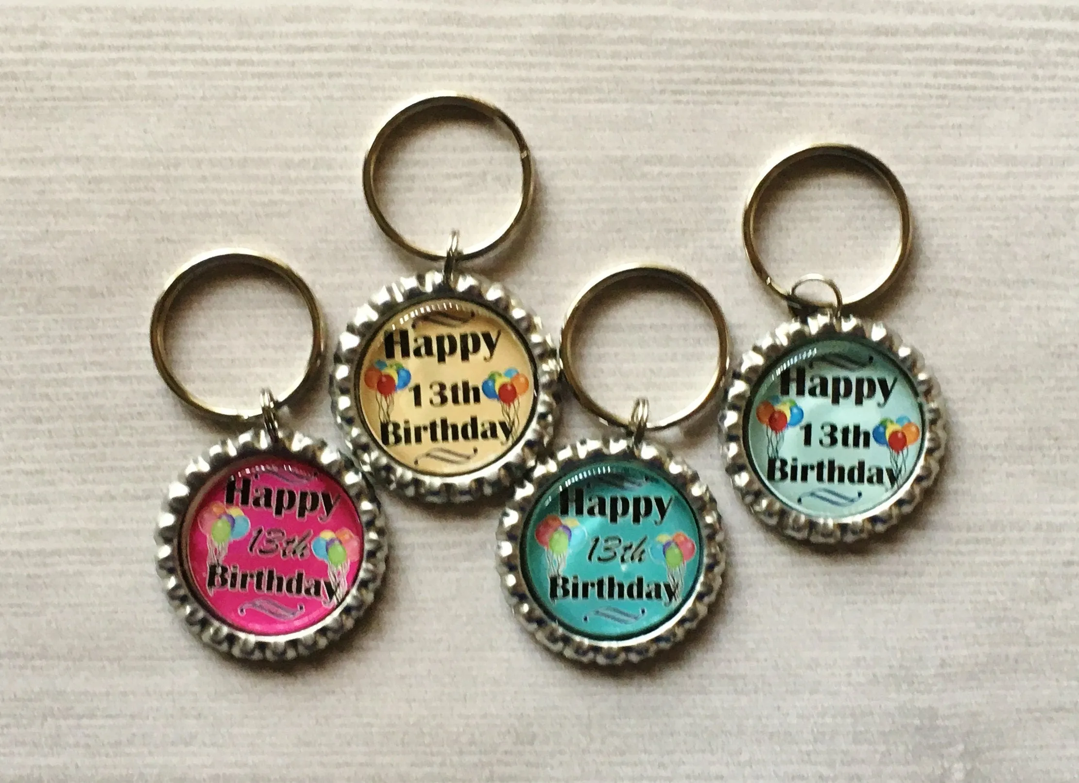 13th Birthday Keychains