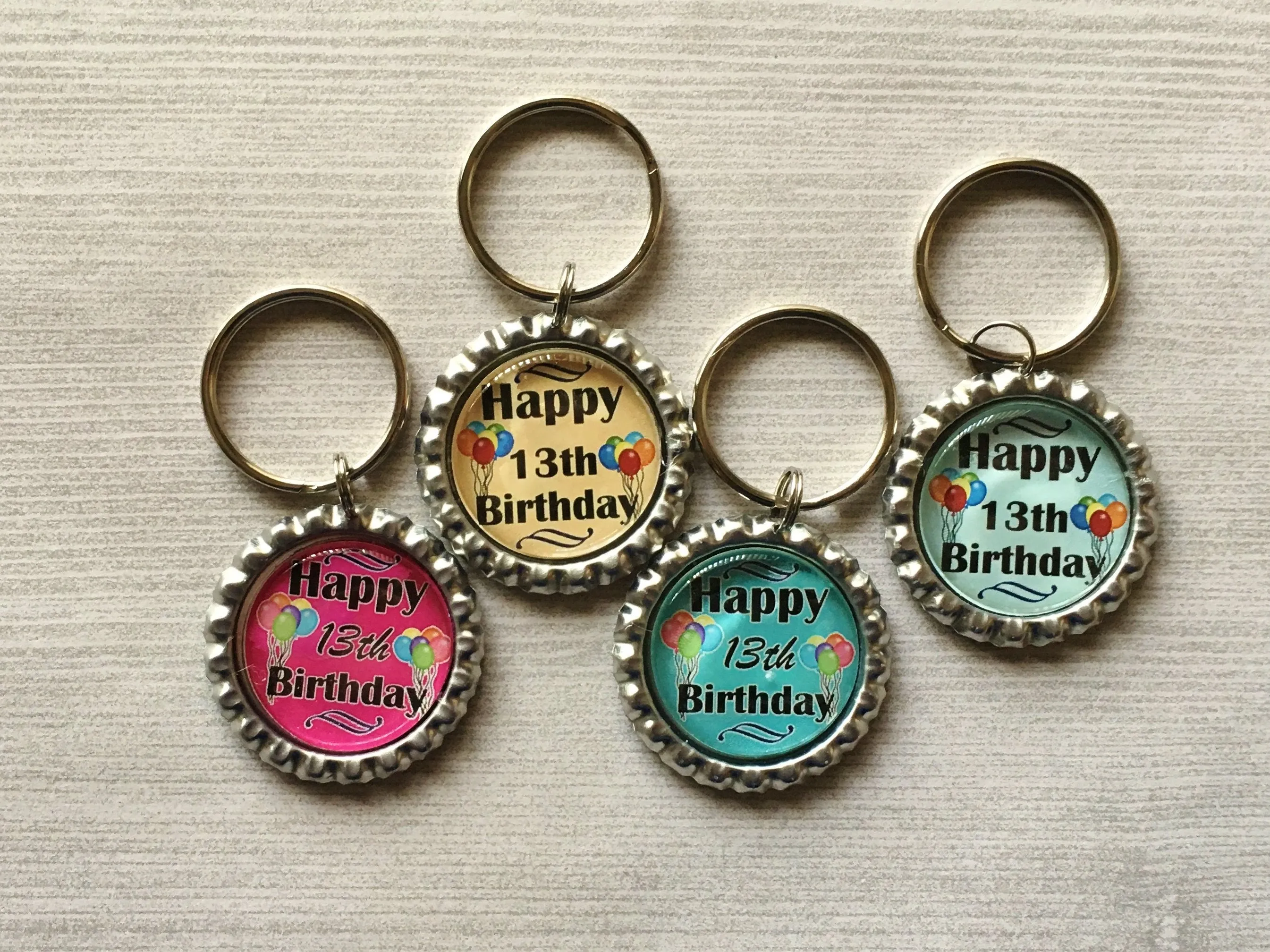 13th Birthday Keychains