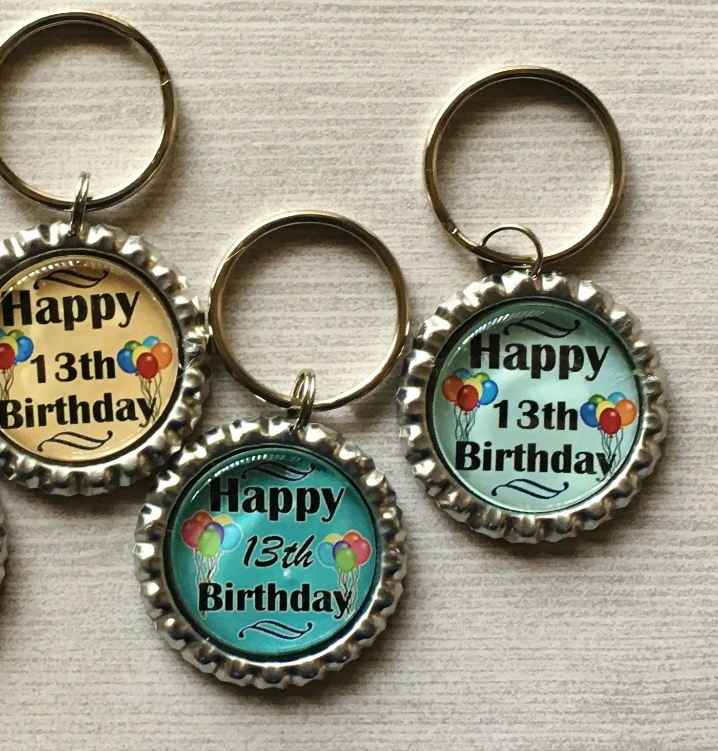 13th Birthday Keychains