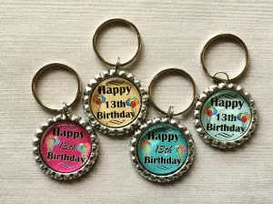 13th Birthday Keychains