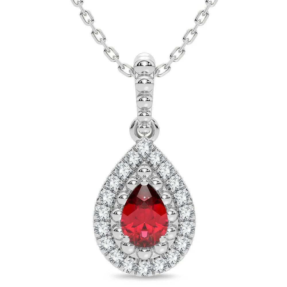 14K 0.10CT Diamond Pendant