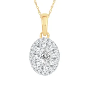 14k 0.50ct Diamond Pendants