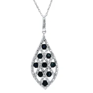 14K Criss Cross Gemstone Pendant<p><strong>More Colors Available</p></strong>