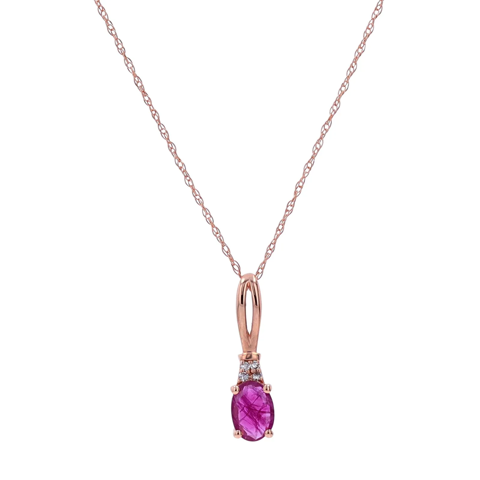 14K Gemstone Oval Pendants<p><strong>More Colors Available</p></strong>