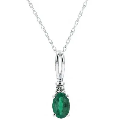 14K Gemstone Oval Pendants<p><strong>More Colors Available</p></strong>