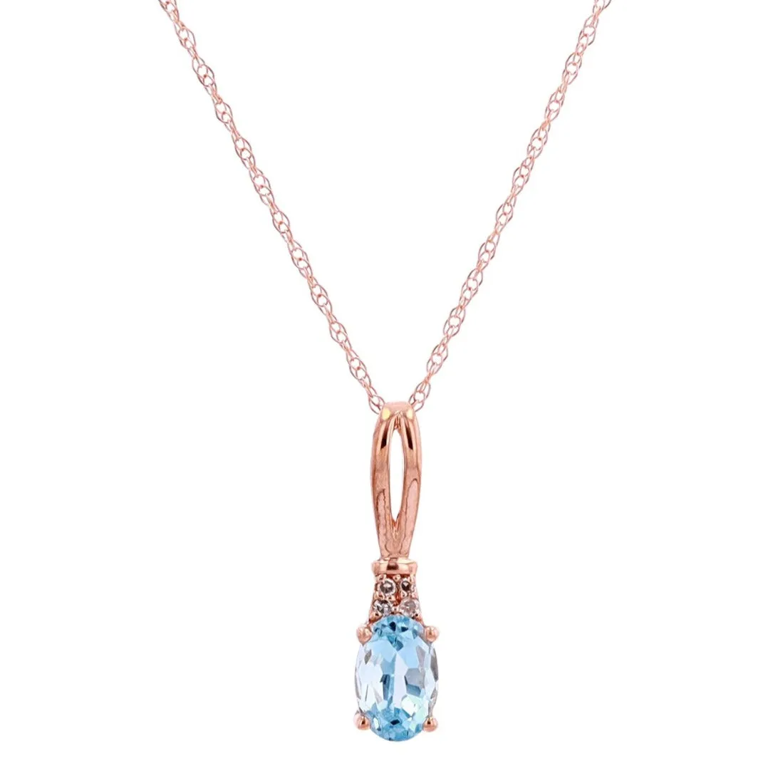 14K Gemstone Oval Pendants<p><strong>More Colors Available</p></strong>