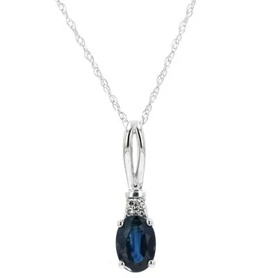 14K Gemstone Oval Pendants<p><strong>More Colors Available</p></strong>