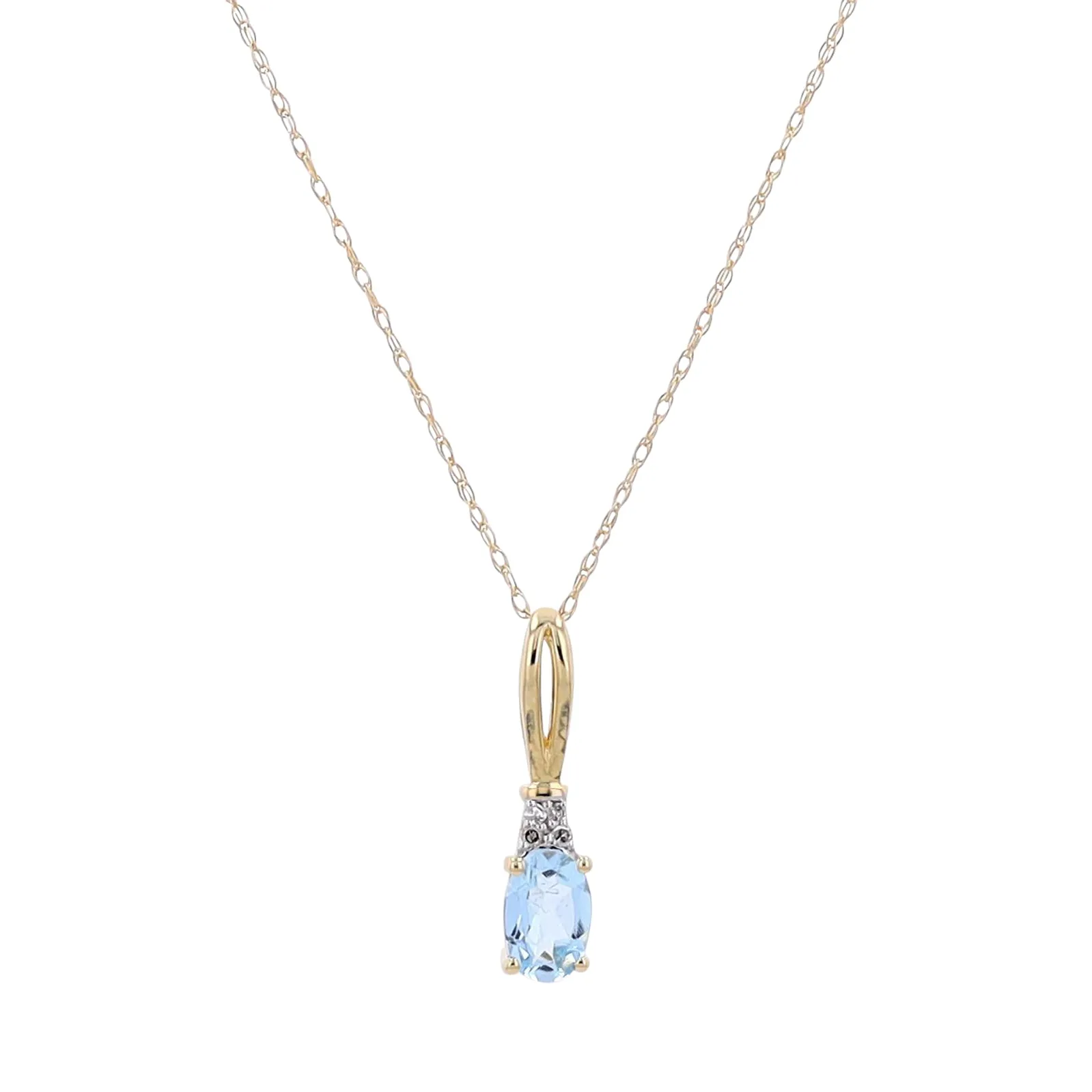 14K Gemstone Oval Pendants<p><strong>More Colors Available</p></strong>