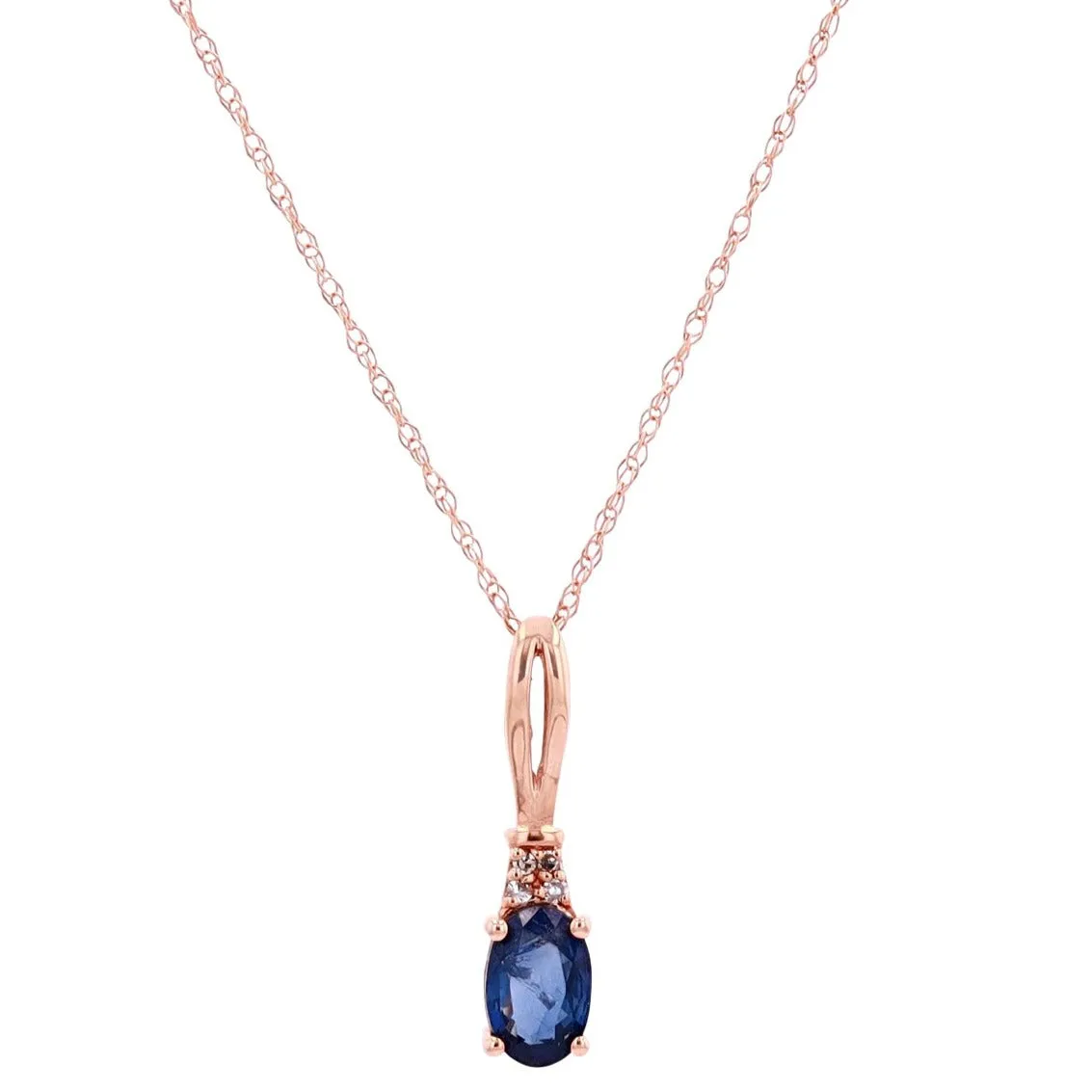 14K Gemstone Oval Pendants<p><strong>More Colors Available</p></strong>