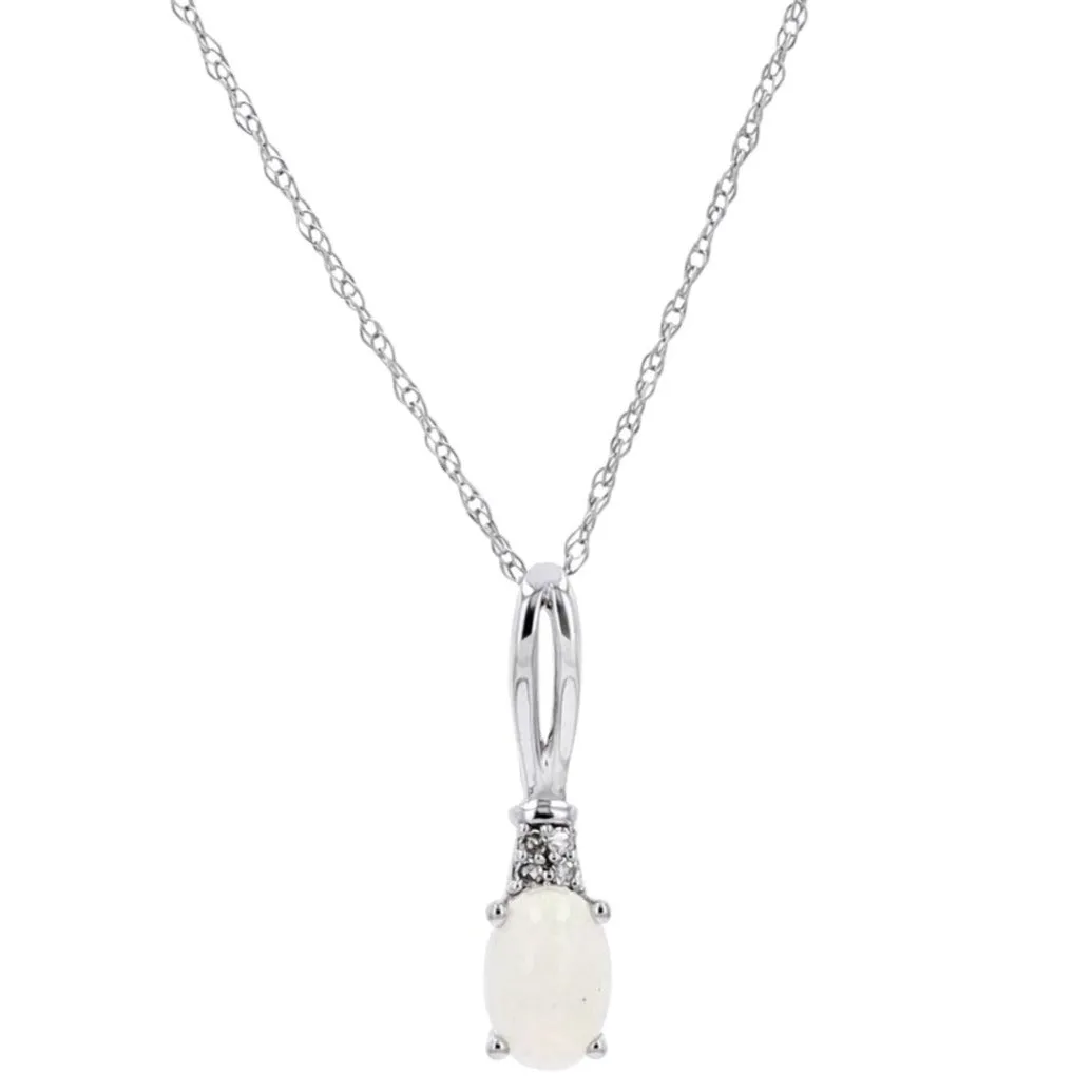 14K Gemstone Oval Pendants<p><strong>More Colors Available</p></strong>