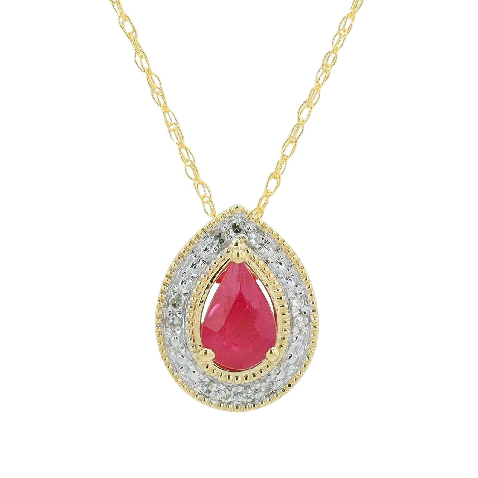14K Gemstone Pendant<p><strong>More Colors Available</p></strong>
