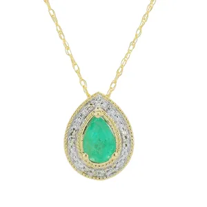 14K Gemstone Pendant<p><strong>More Colors Available</p></strong>