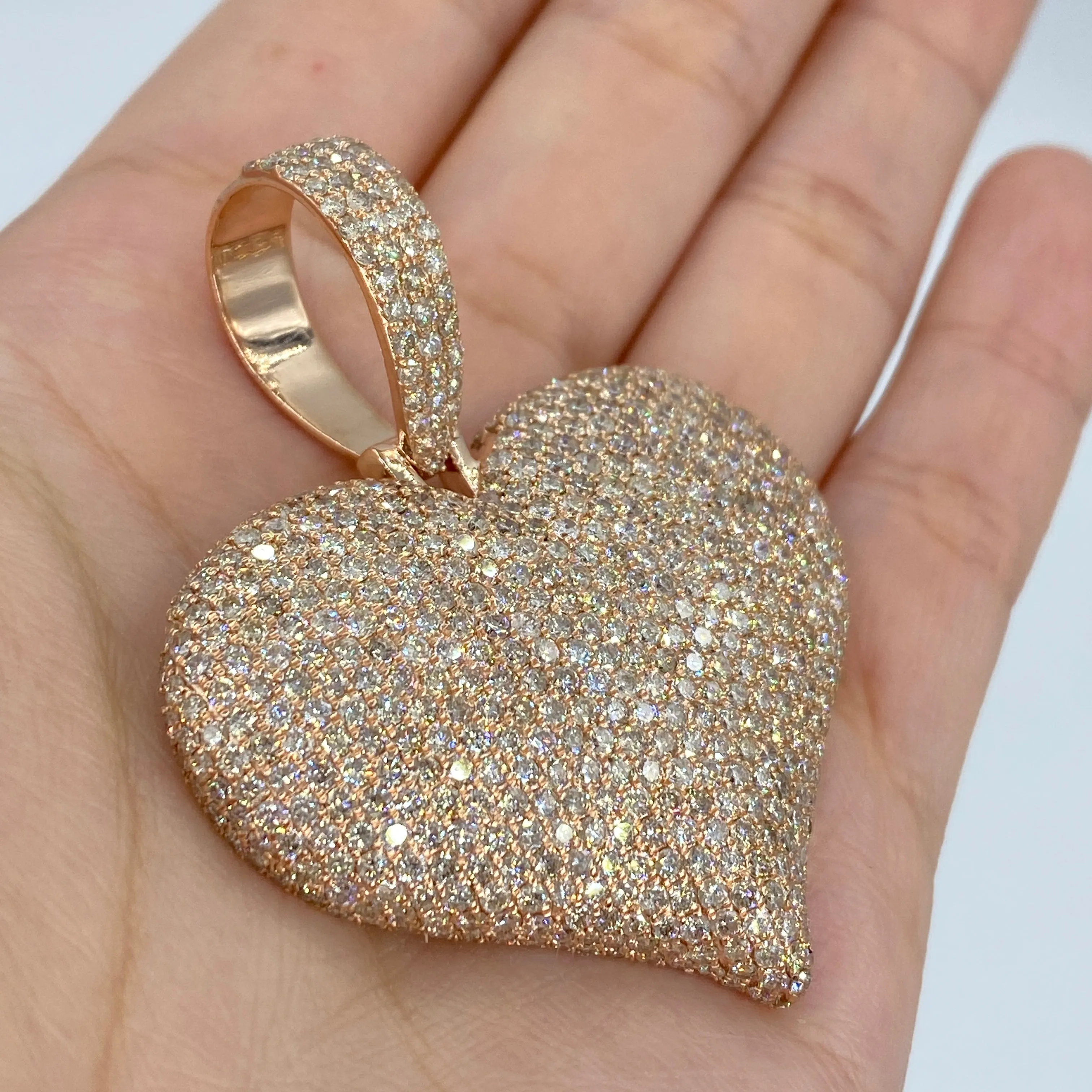 14K Jumbo Lana Heart Diamond Pendant