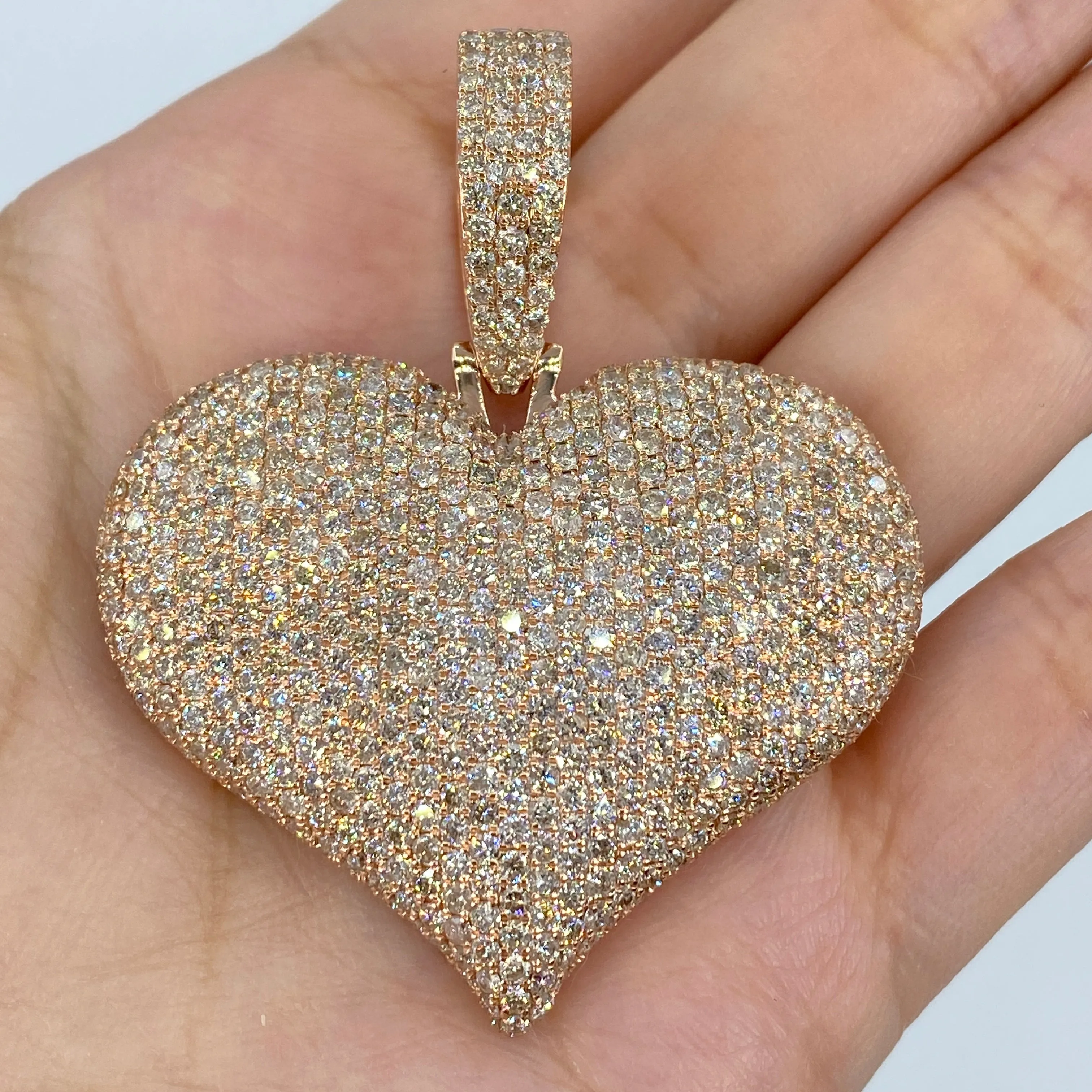 14K Jumbo Lana Heart Diamond Pendant