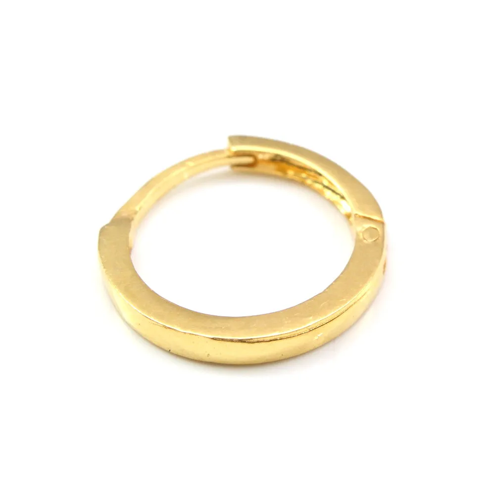 14K Pure Gold Indian clicker Hinged Nose Ring Nose piercing