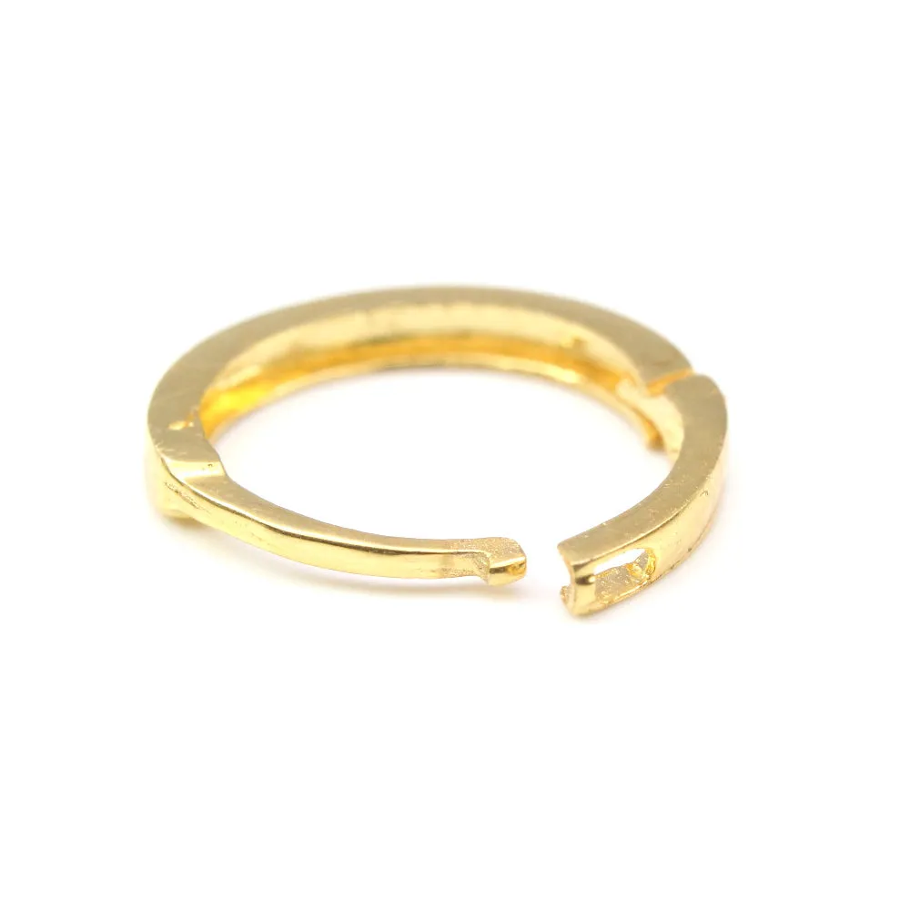 14K Pure Gold Indian clicker Hinged Nose Ring Nose piercing
