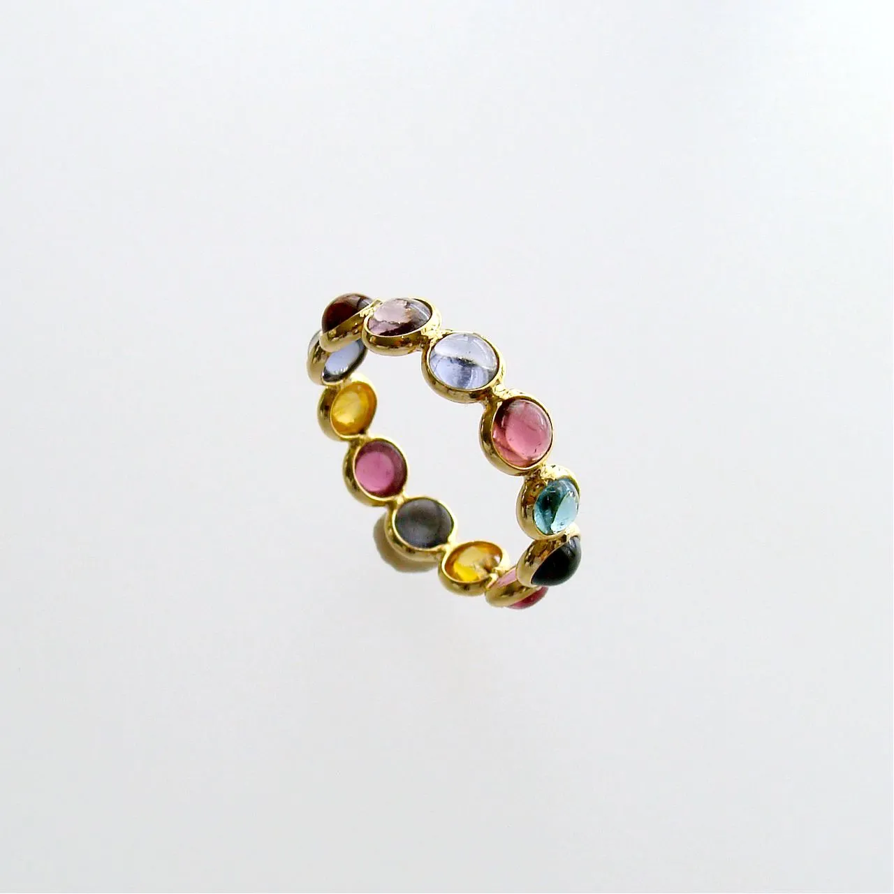 14k Tourmaline Stacking Ring - Confetti Ring
