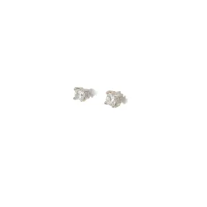 14k White Gold 1.15CT G VS2 Princess Cut Diamond Stud Earrings