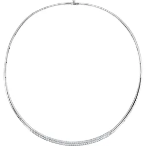 14k White Gold Diamond Necklace