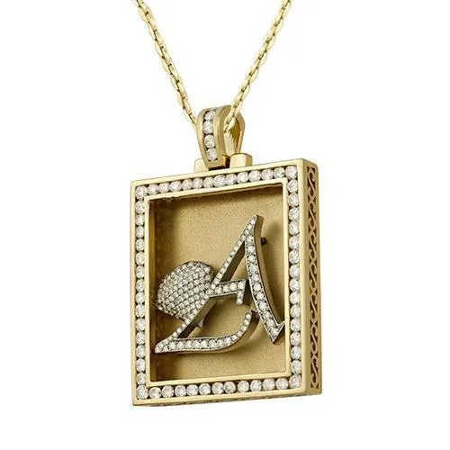 14k Yellow Gold Diamond Avianne Pendant 6.07 Ctw