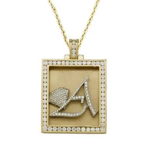 14k Yellow Gold Diamond Avianne Pendant 6.07 Ctw