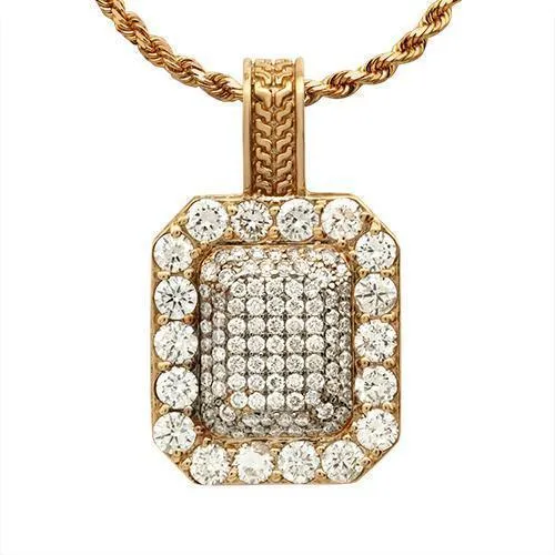 14k Yellow Gold Royal Collection Diamond Pendant 2.25 Ctw
