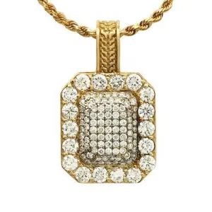 14k Yellow Gold Royal Collection Diamond Pendant 2.25 Ctw