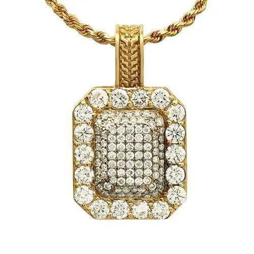 14k Yellow Gold Royal Collection Diamond Pendant 2.25 Ctw
