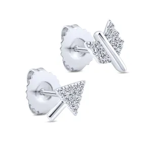 14KT White Gold Earrings