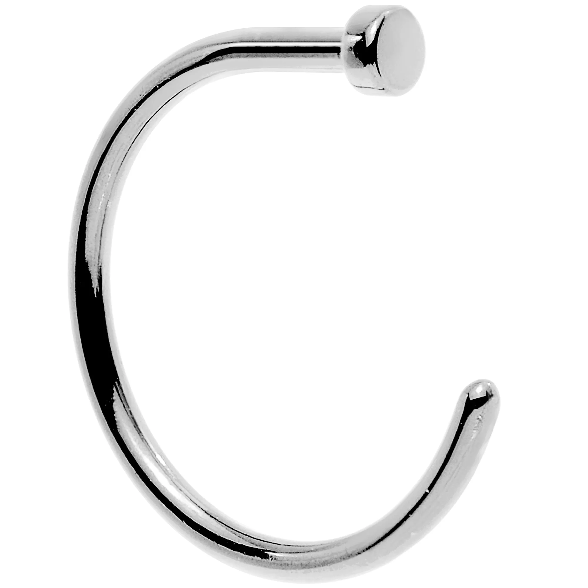 18 Gauge 3/8" Pack of 2 Stainless Steel Nose Hoop Rings